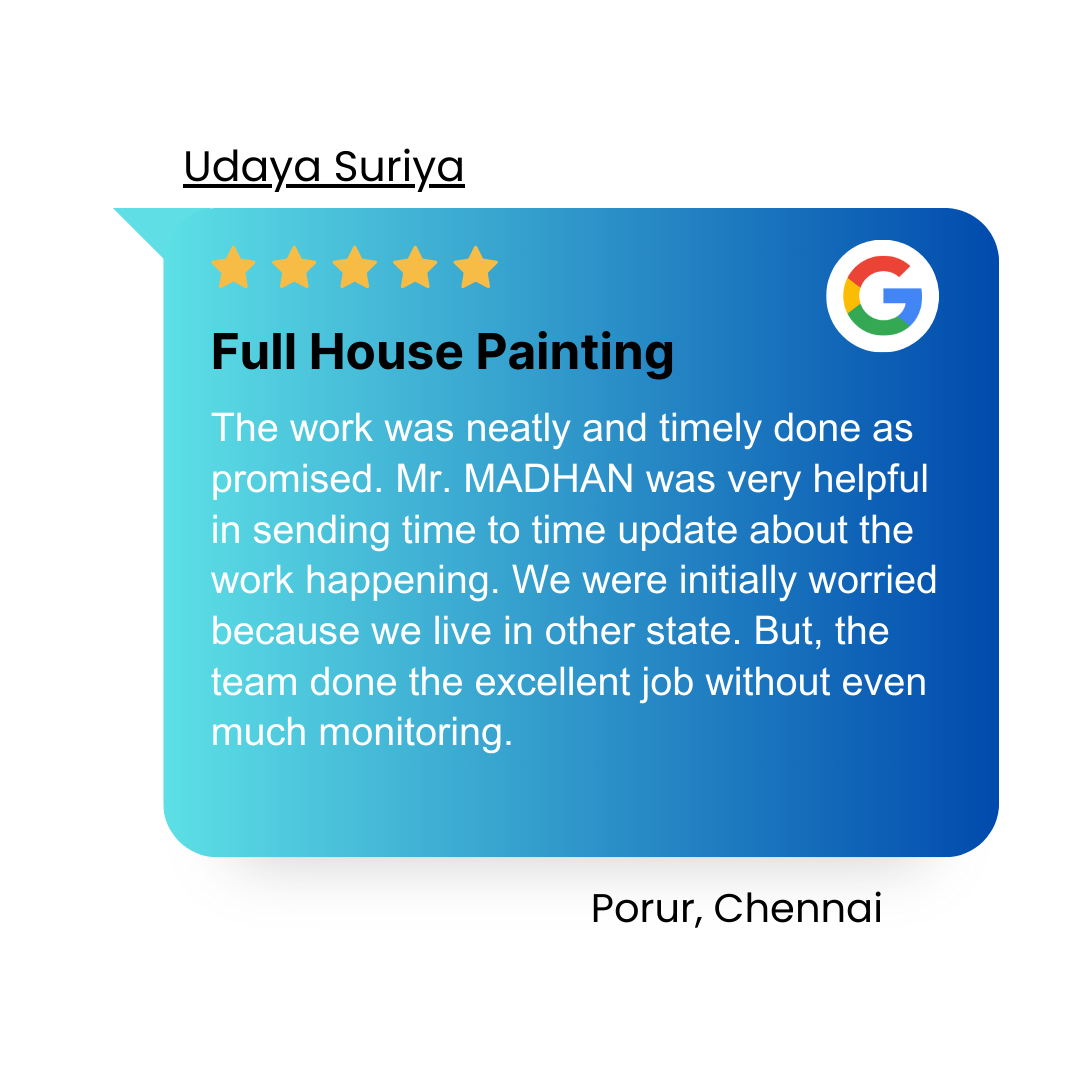 Full House Painting Google Review